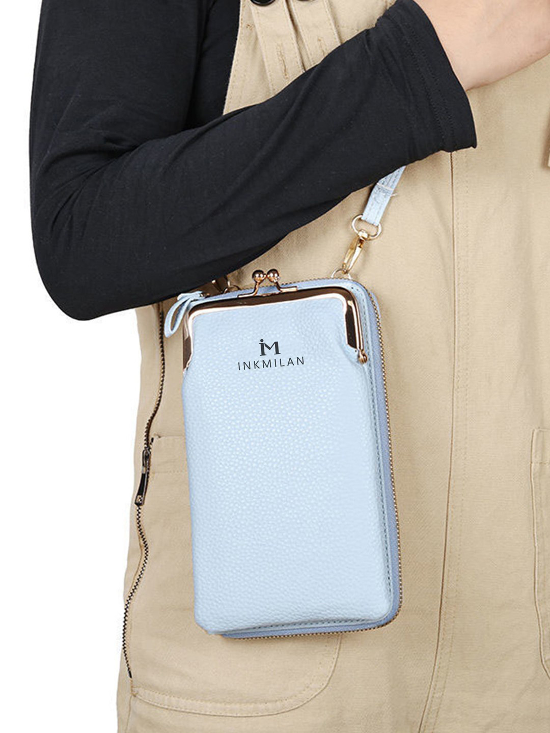 INKMILAN Textured Structured Sling Bag