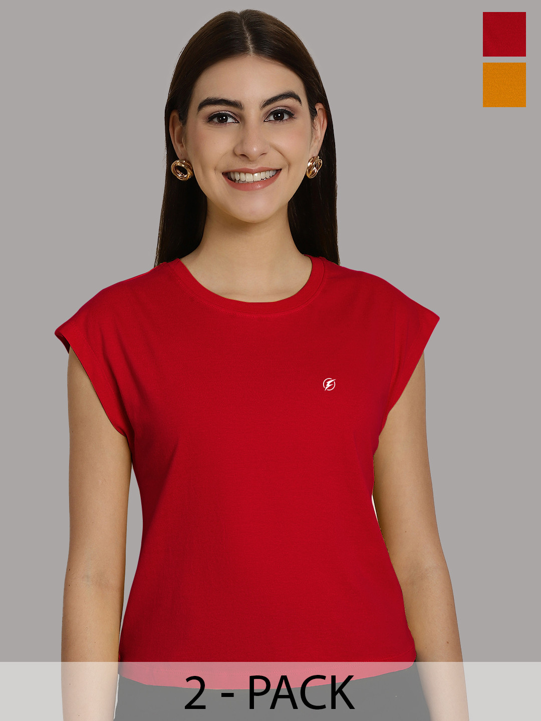 Friskers Women Red 2 T-shirt