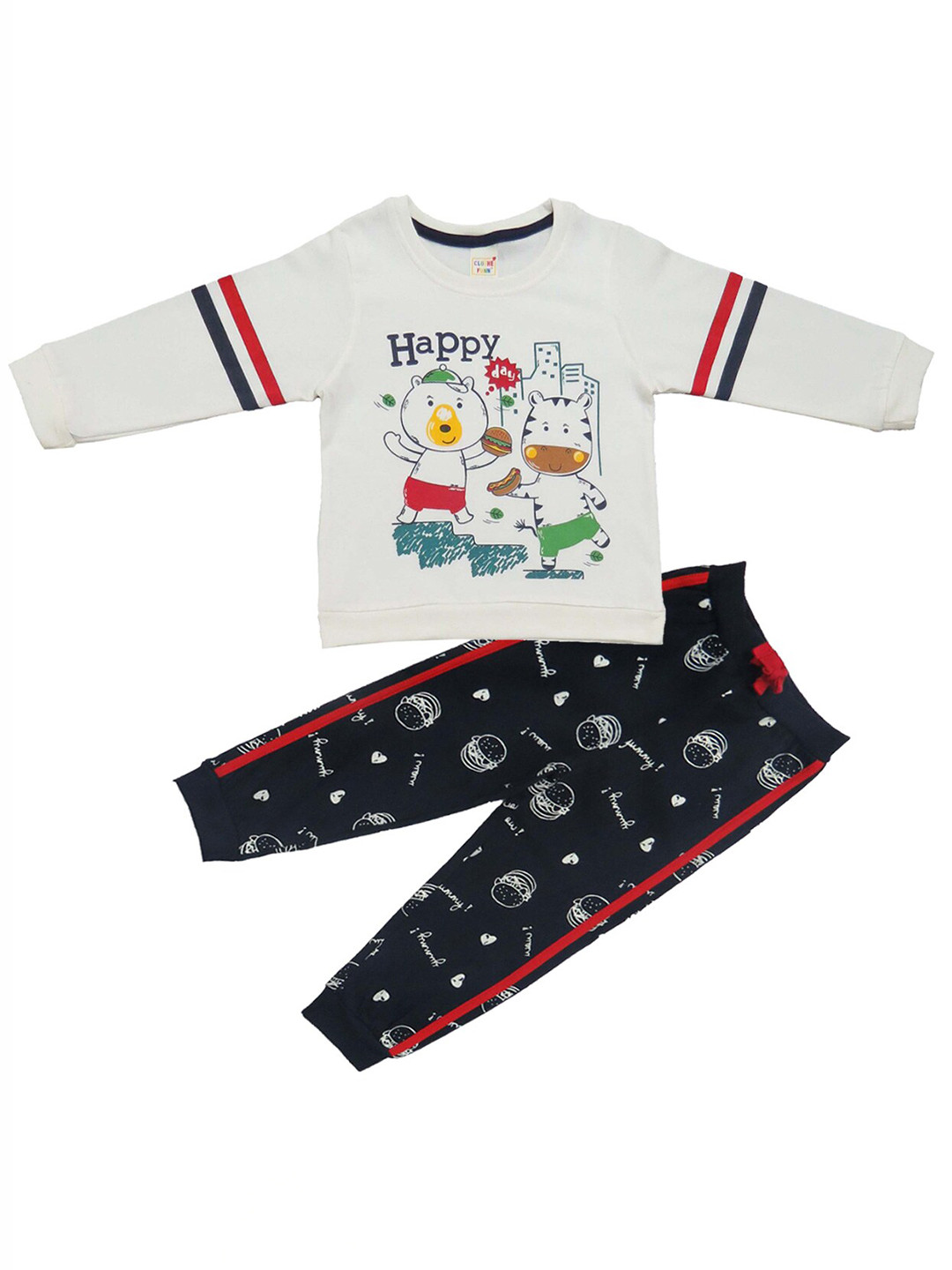 Clothe Funn Graphic Printed T-shirt With Pyjamas
