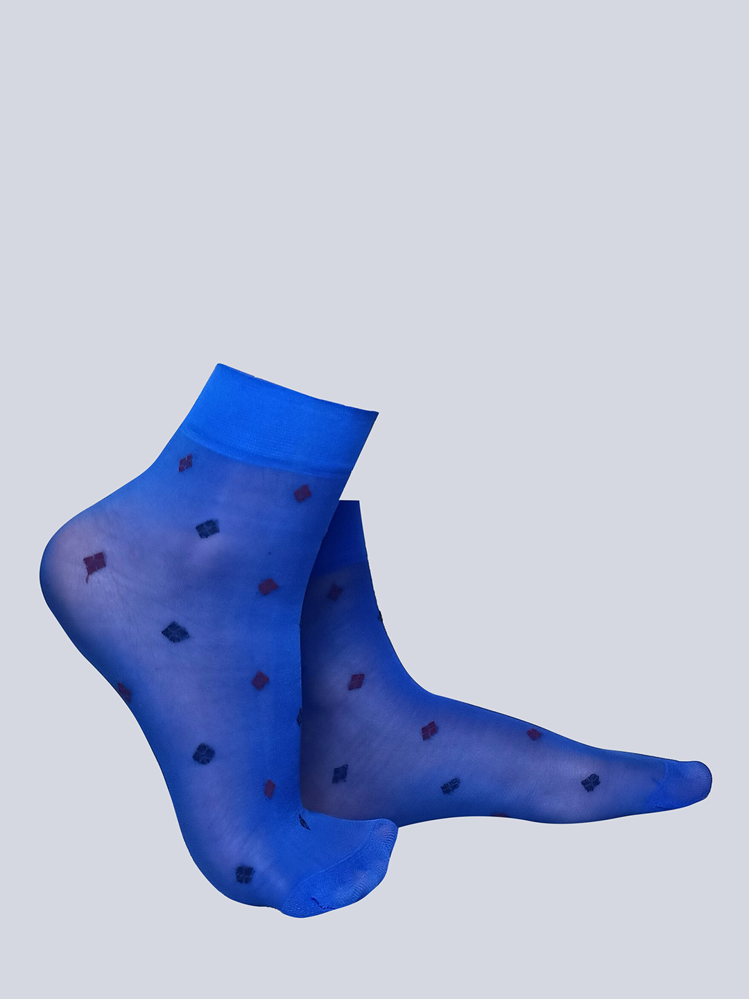 COLOR STYLE Geometric Printed Fish Net Socks