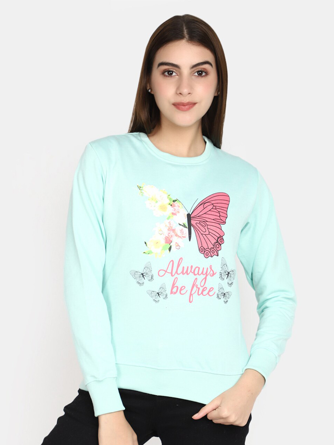 V-Mart Graphic Printed Cotton Sweatshirt