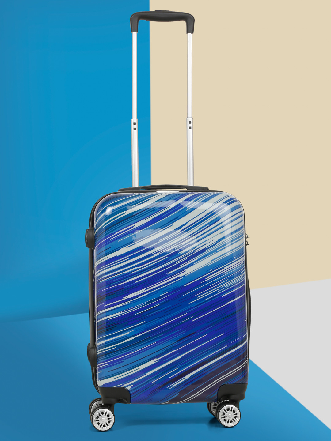 Teakwood Leathers Abstract Printed Large trolley bag 32.2 L