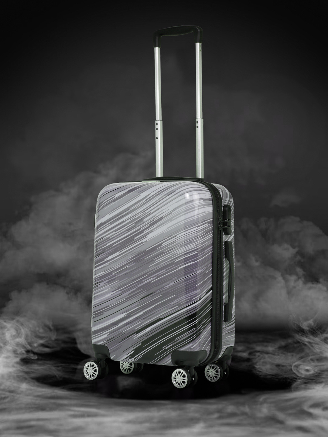 Teakwood Leathers Linear Cabin Trolley Bag - 32.2 Litres