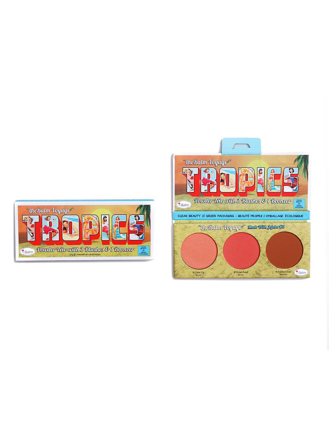 The Balm Voyage Powder Trio With 2 Blush & 1 Bronzer 8.5g - Tropics