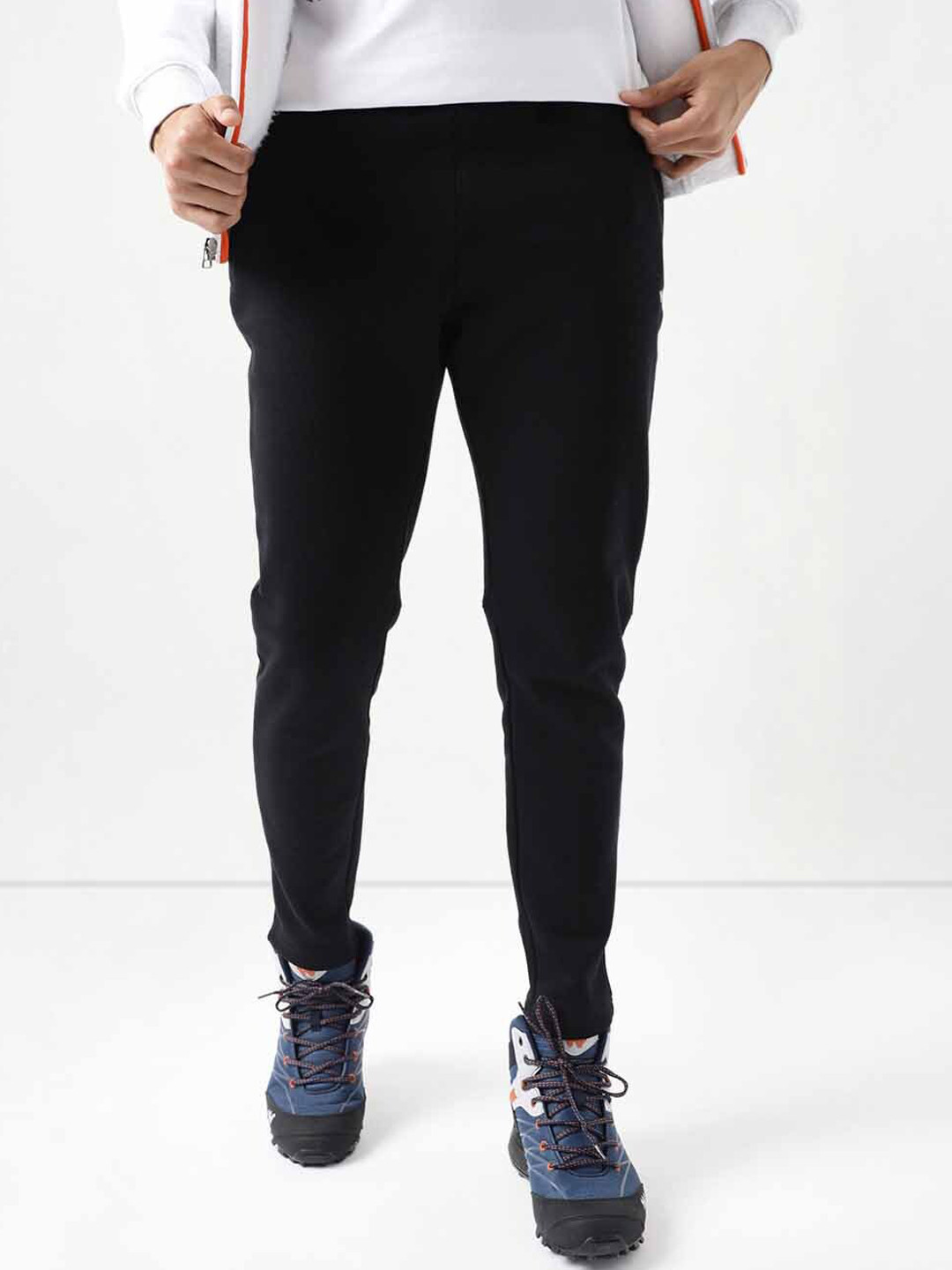 Wildcraft Men Brand Logo Printed Anti Odour Running Track Pant