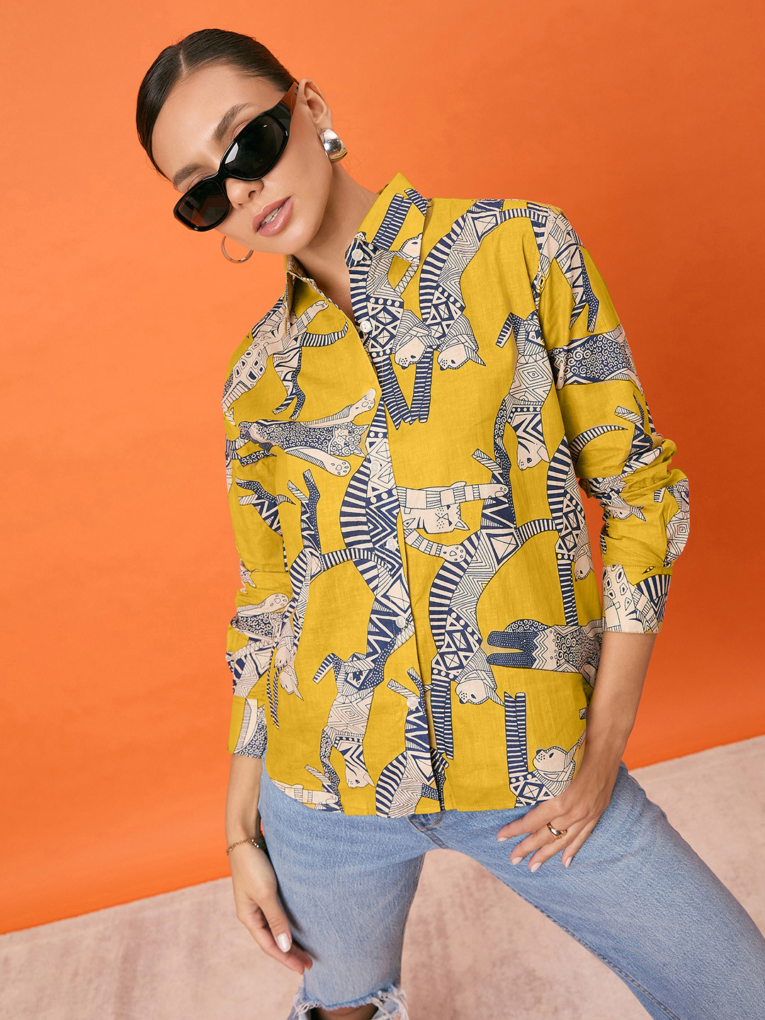 Uptownie Lite Printed Cotton Shirt