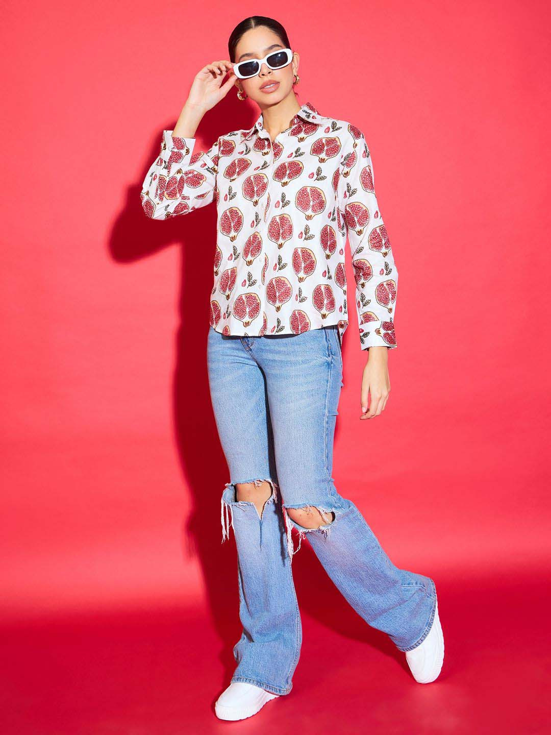 Uptownie Lite Printed Cotton Shirt