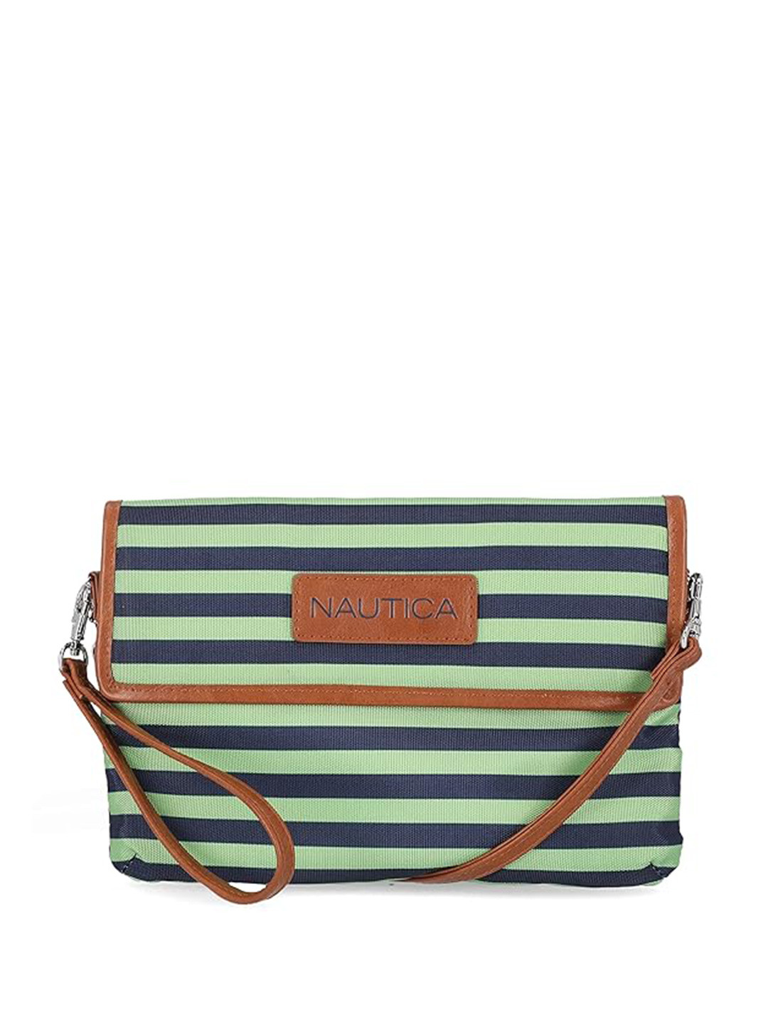 Nautica Striped Structured Sling Bag