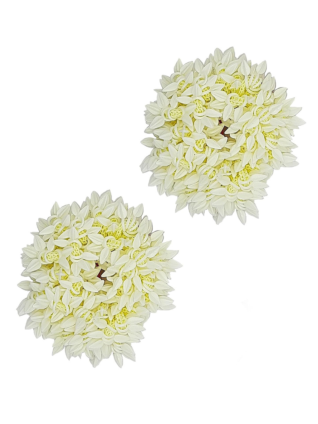 Sanjog Women Set Of 2 Floral Shaped Scrunchie Gajra Hair Accessories