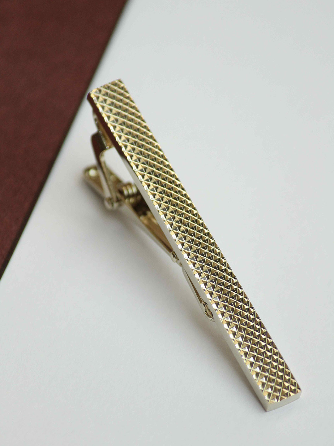 Tossido Gold-Plated Geometric Tie bar