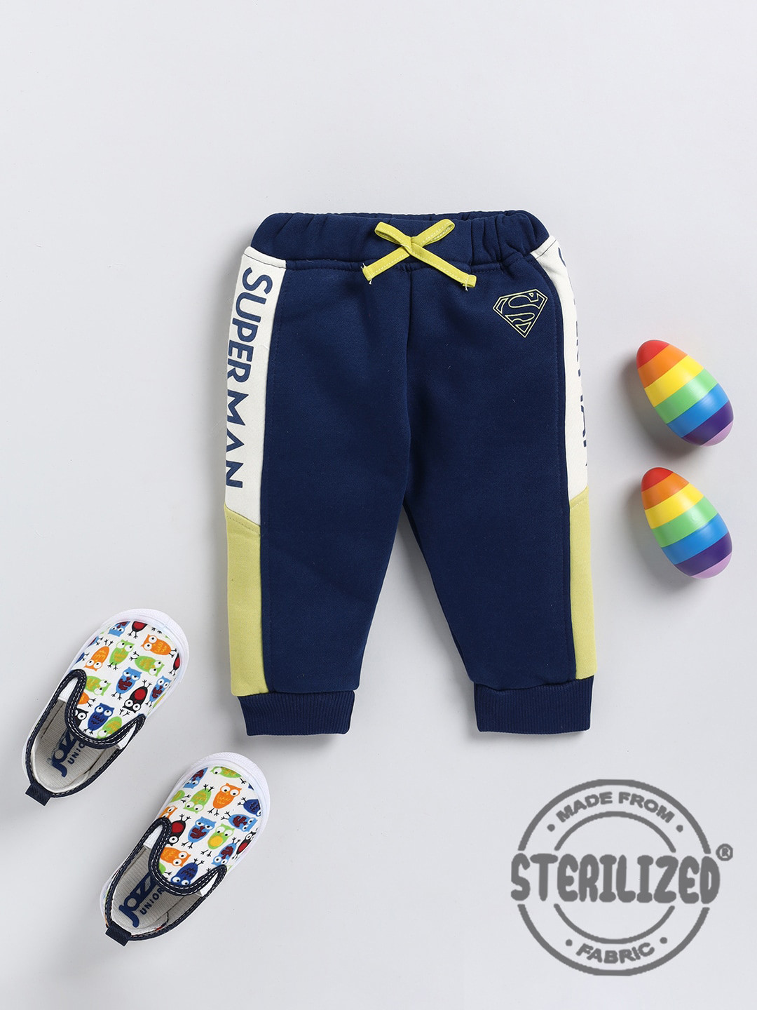 Moms Love Infant Boys Superman Print Fleece Jogger
