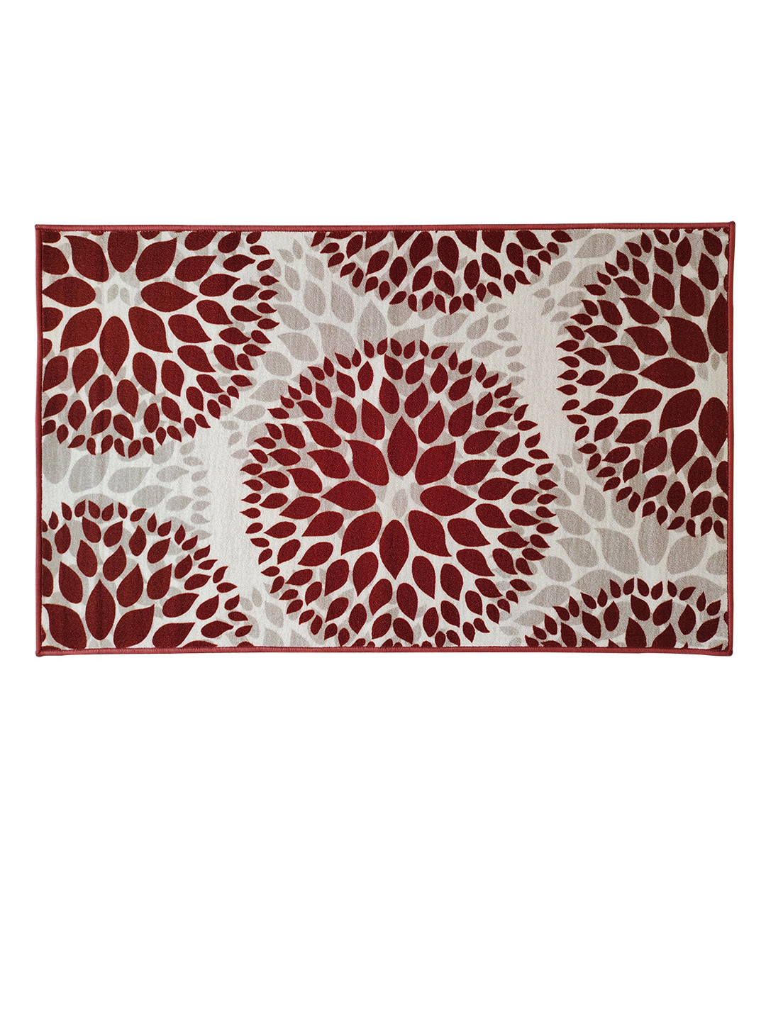 Athom Living Trendz Brown & Beige Drop Design Premium Anti-Skid Rectangular Carpet