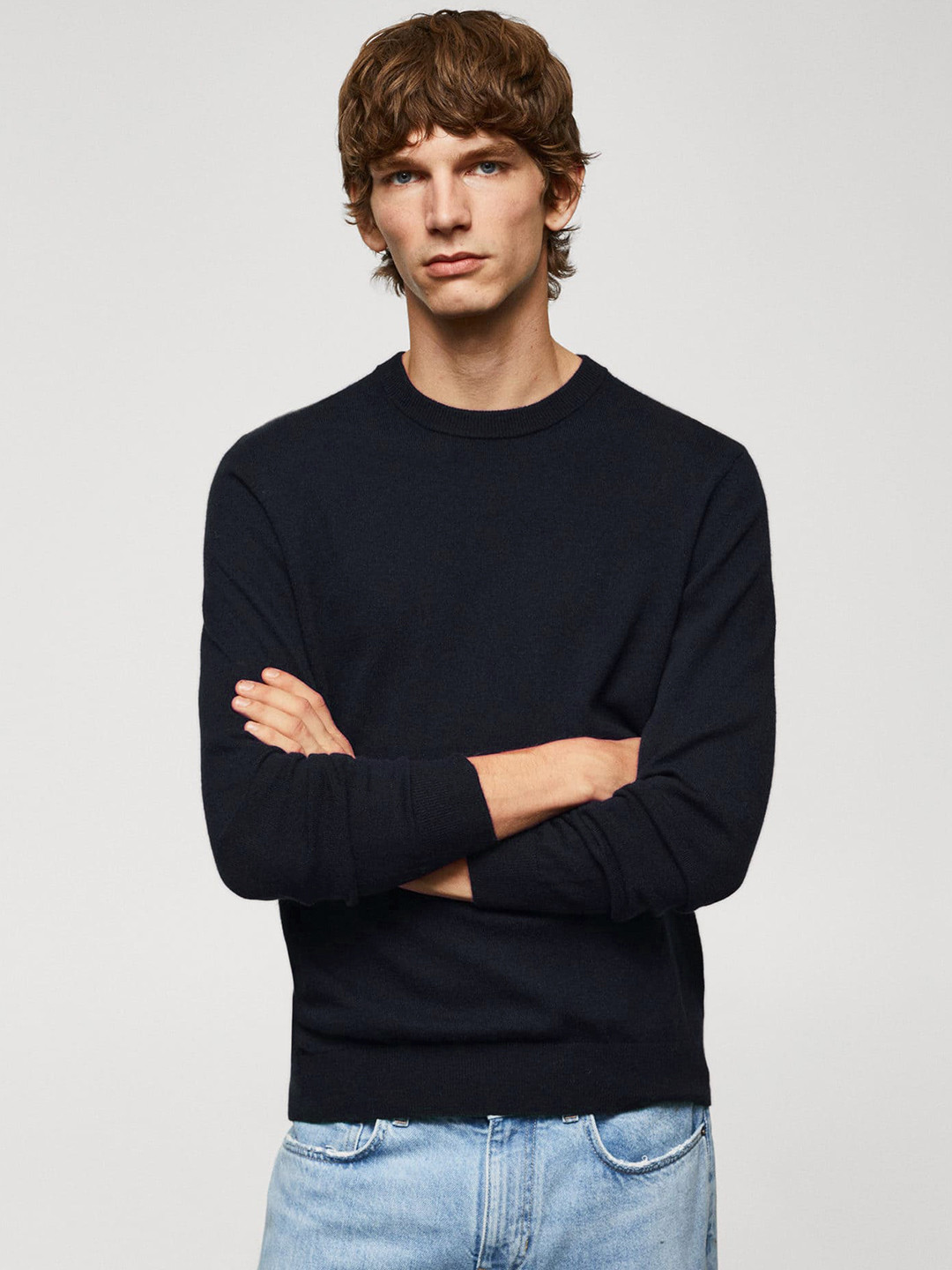 MANGO MAN Round Neck Pullover