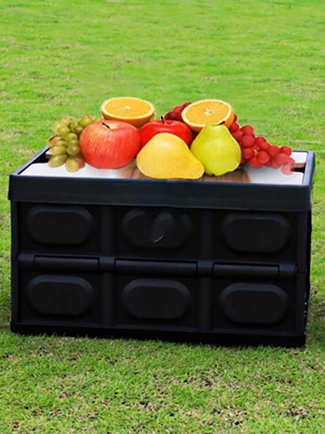 HOUSE OF QUIRK Black & Brown Folding Storage Collapsible Closet Organiser