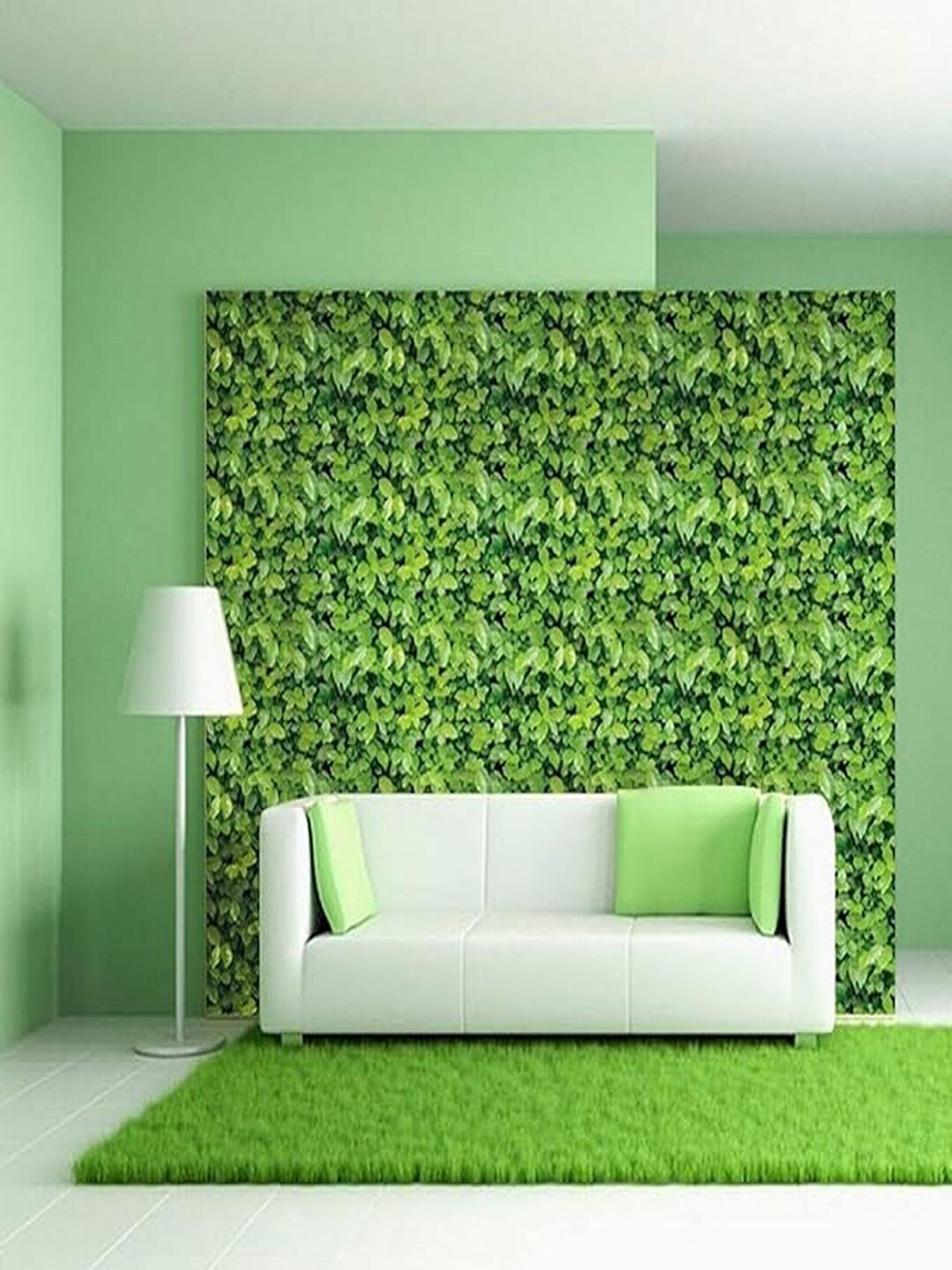 Univocean Green Leaf Design Peel & Stick Self Adhesive Waterproof Wallpaper