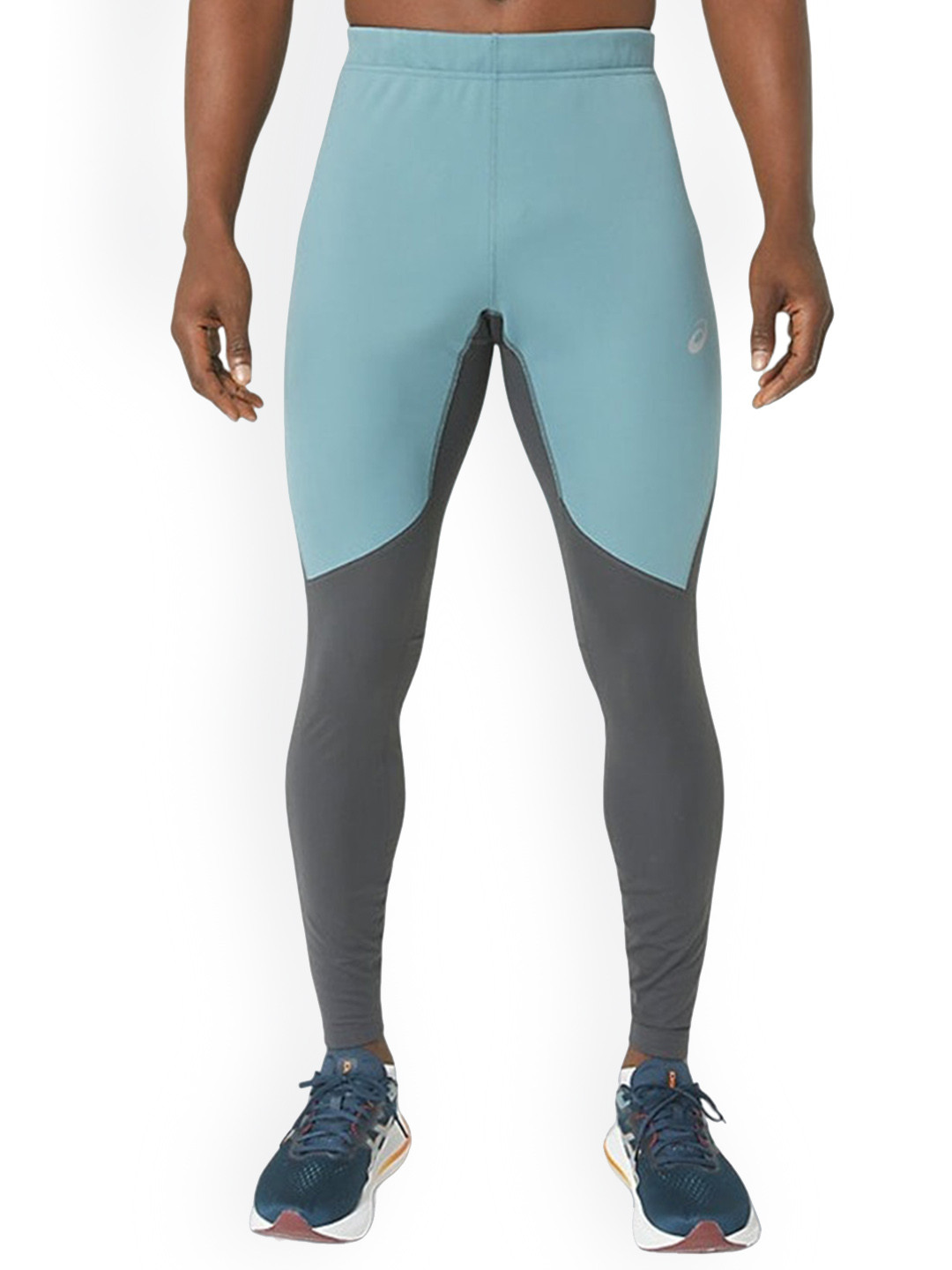 ASICS Winter Run Men Mid-Rise Colorblocked Tights