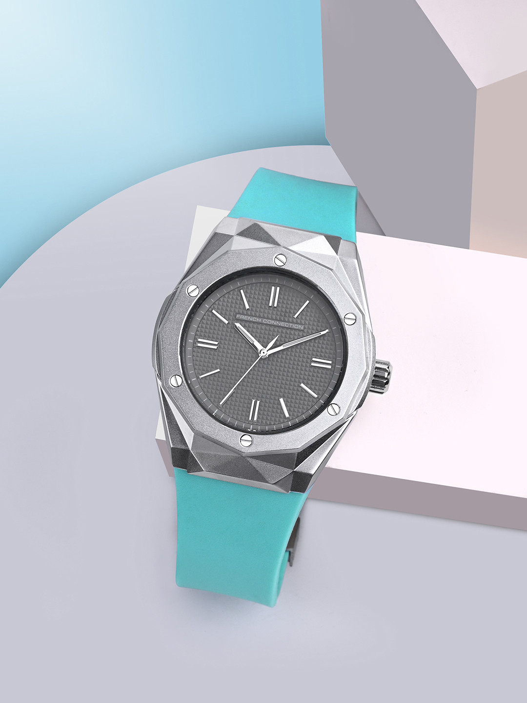 French Connection Men Grey Dial Water resistance Straps Analogue Watch FCP47TL-S