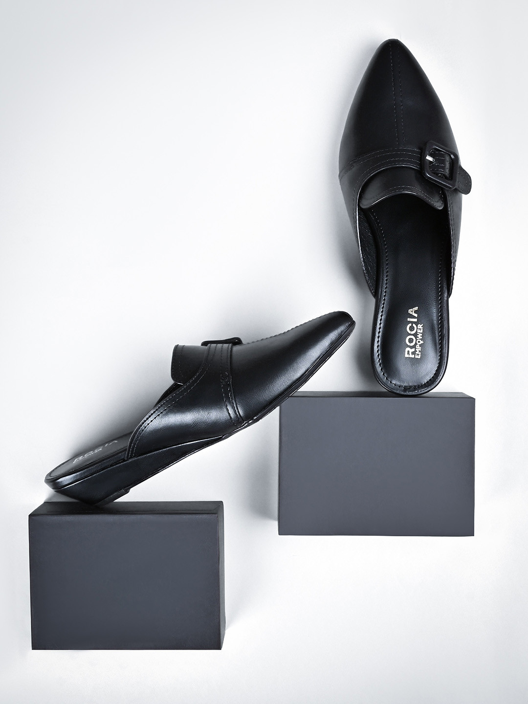 Rocia Pointed Toe Wedge Mules