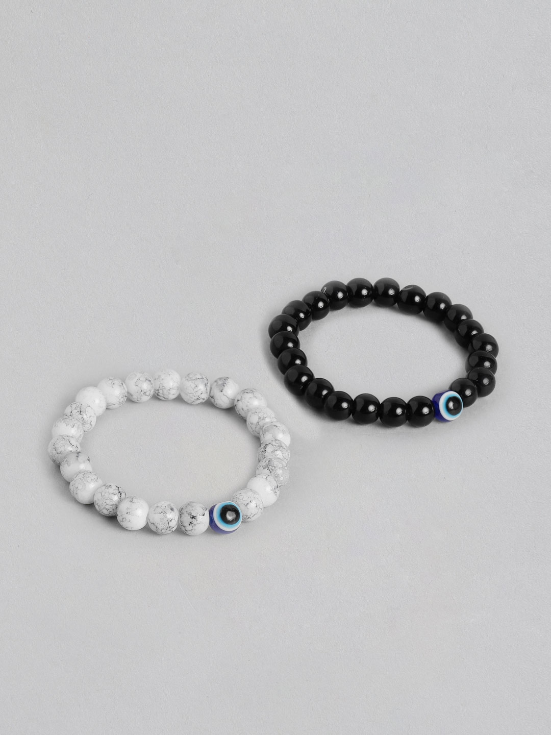 Buy PARIS HAMILTON Unisex Pack Of 2 Evil Eye Couple Bracelets - Bracelet  for Unisex 25663908