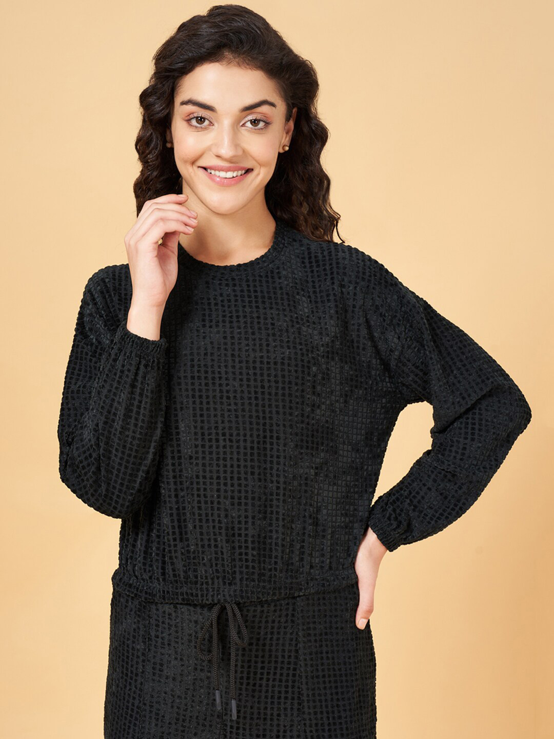 Ajile by Pantaloons Self Designed Long Sleeves Pullover