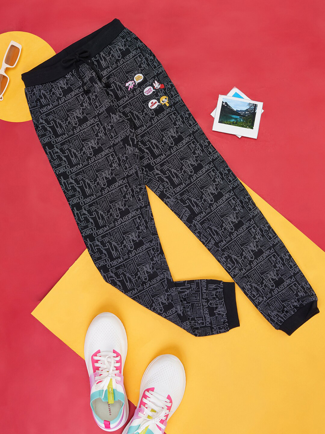 Pantaloons Junior Girls Printed Cotton Joggers