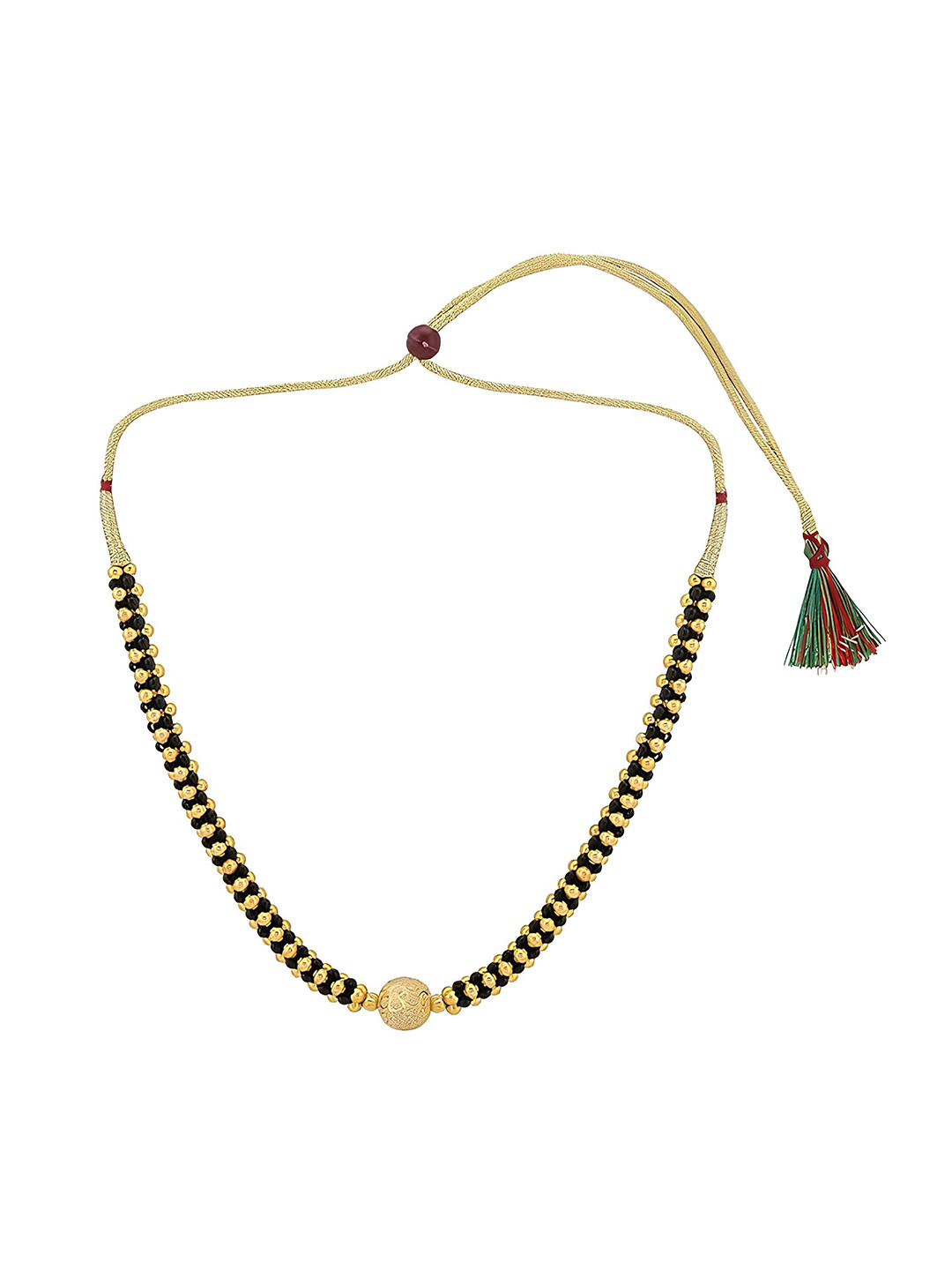 KARISHMA KREATIONS Gold-Plated Kolhapuri Mangalsutra