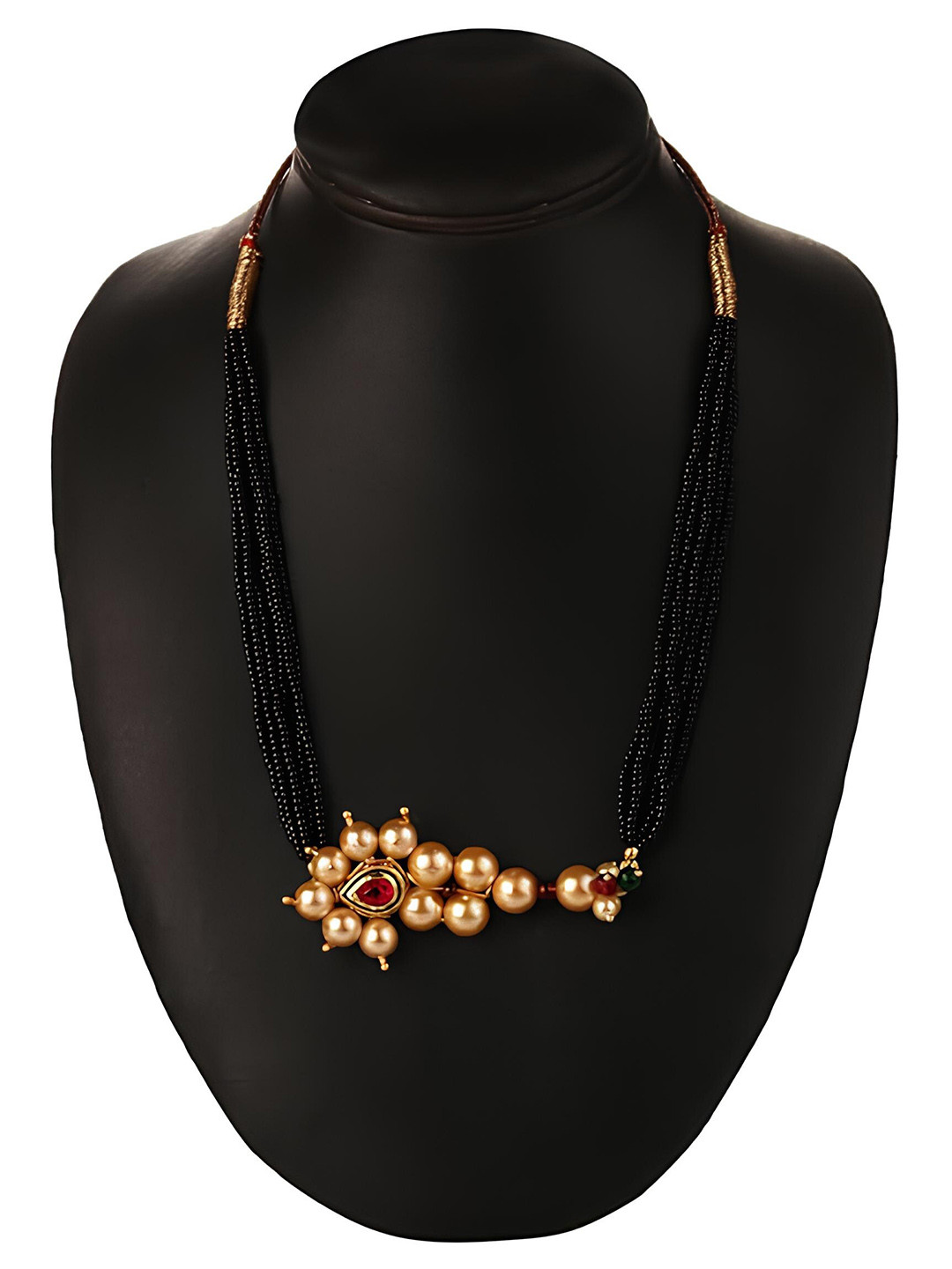 KARISHMA KREATIONS Gold-Plated Kolhapuri Mangalsutra