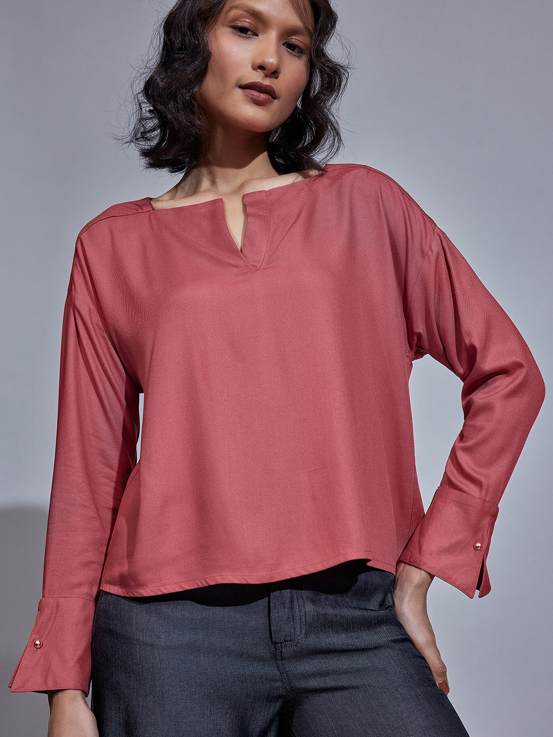 The Label Life Round Neck Long Sleeves Top