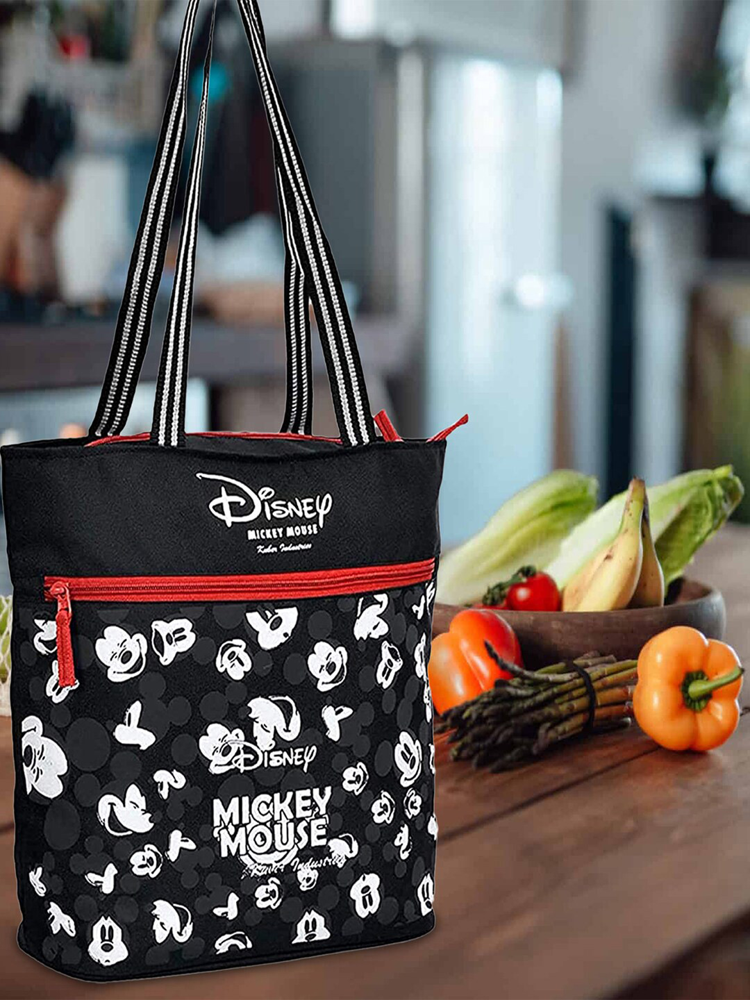 Kuber Industries Set Of 2 Mickey Mouse Printed Structured Shoulder Bag