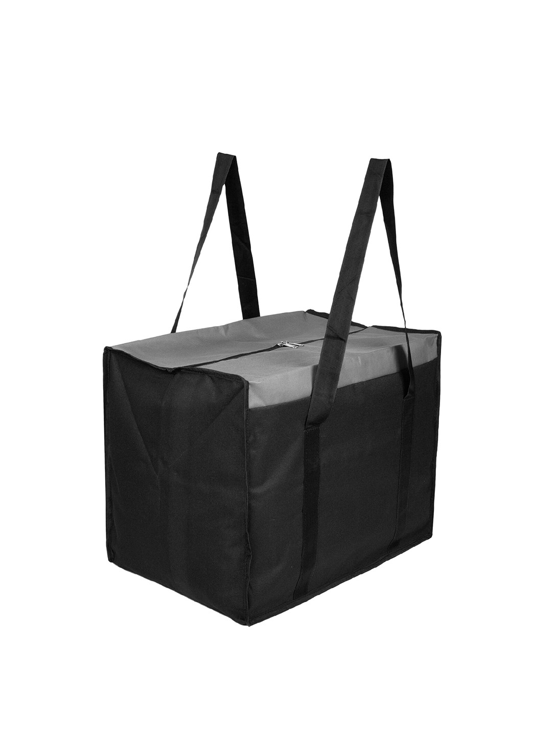 Kuber Industries Black Solid Foldable Jumbo Storage Duffle Bag For Clothes Storage Bag