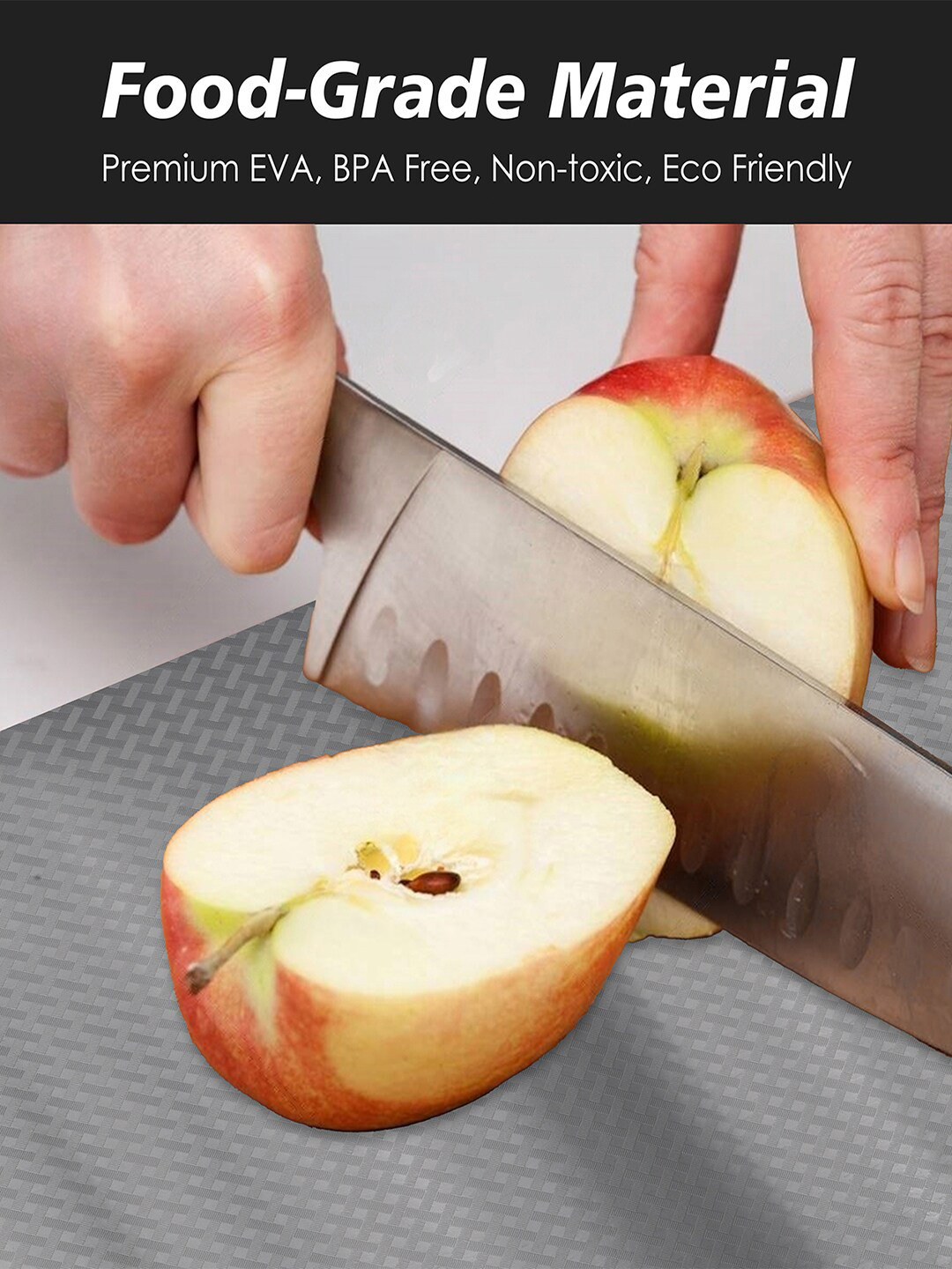 Kuber Industries Grey Anti-skid Textured Self Check Shelf Liner