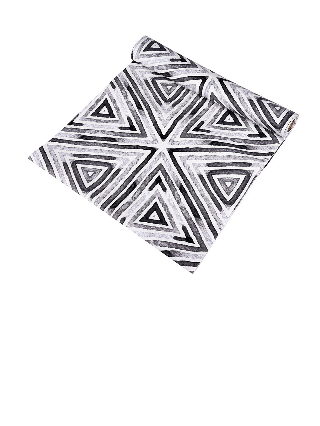 Kuber Industries Gray Printed Anti-Slip Roll Mat Shelf Liner