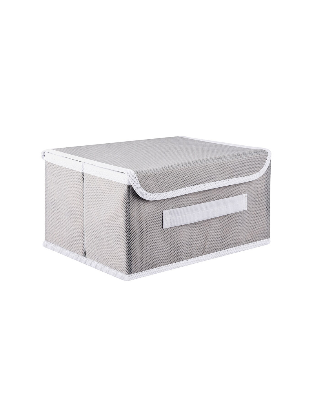 Kuber Industries Grey & White Printed Storage Box Organiser