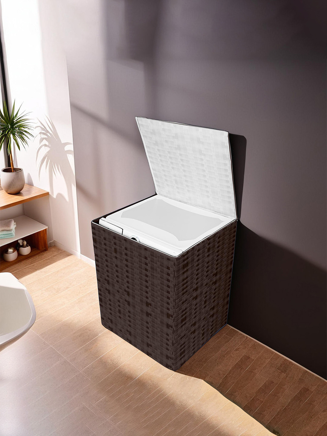 Kuber Industries Brown Top Load Fully-Automatic Washing Machine Cover