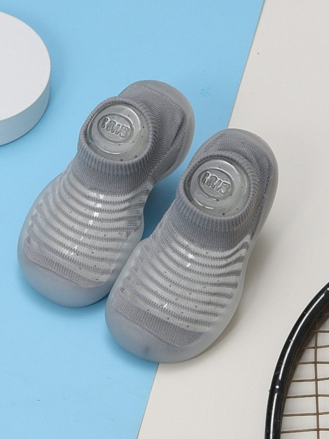 Yellow Bee Boys Patterned Cotton Anti Skid Socks