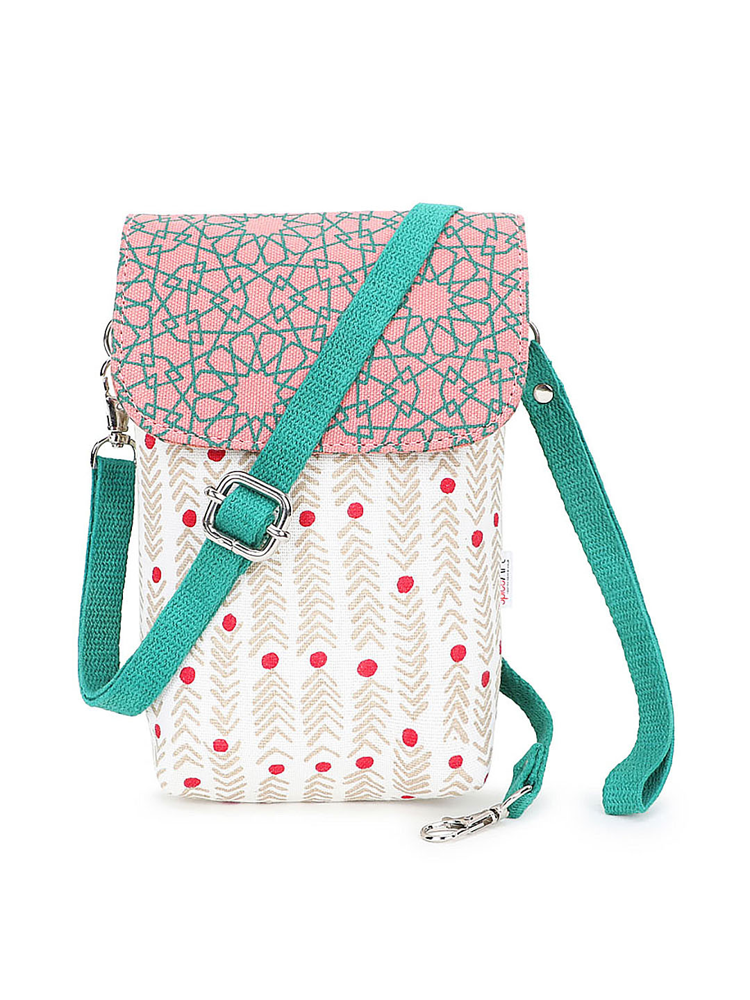 Spice Art Abstract Printed Structured Sling Bag