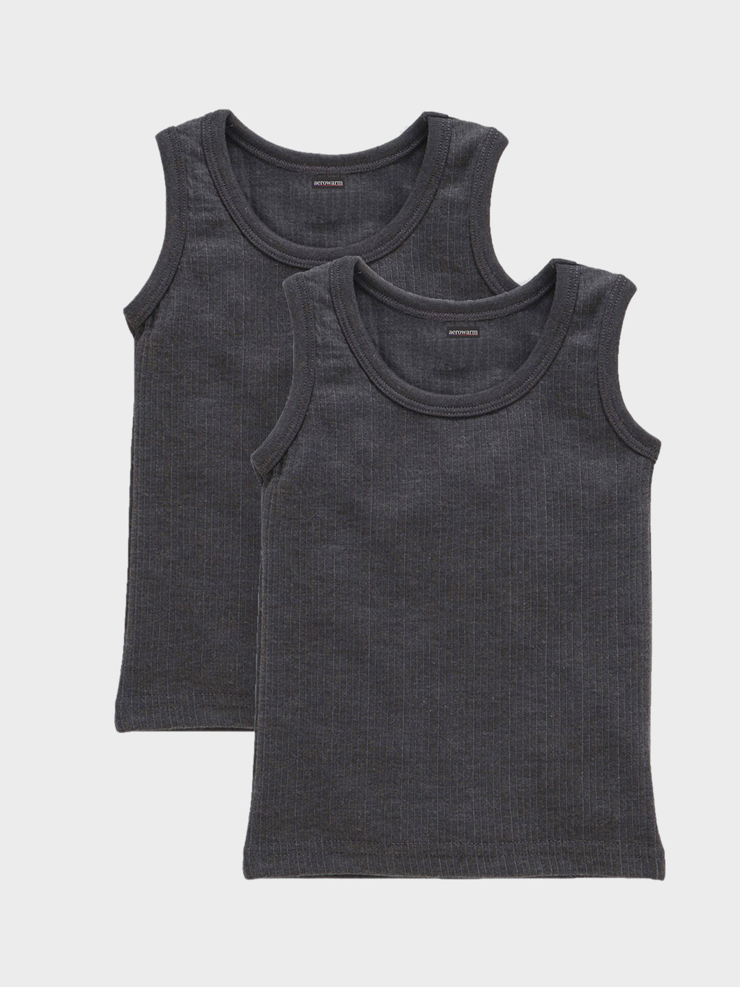 Aerowarm Infant Girks Pack of 2 Striped Thermal Tops