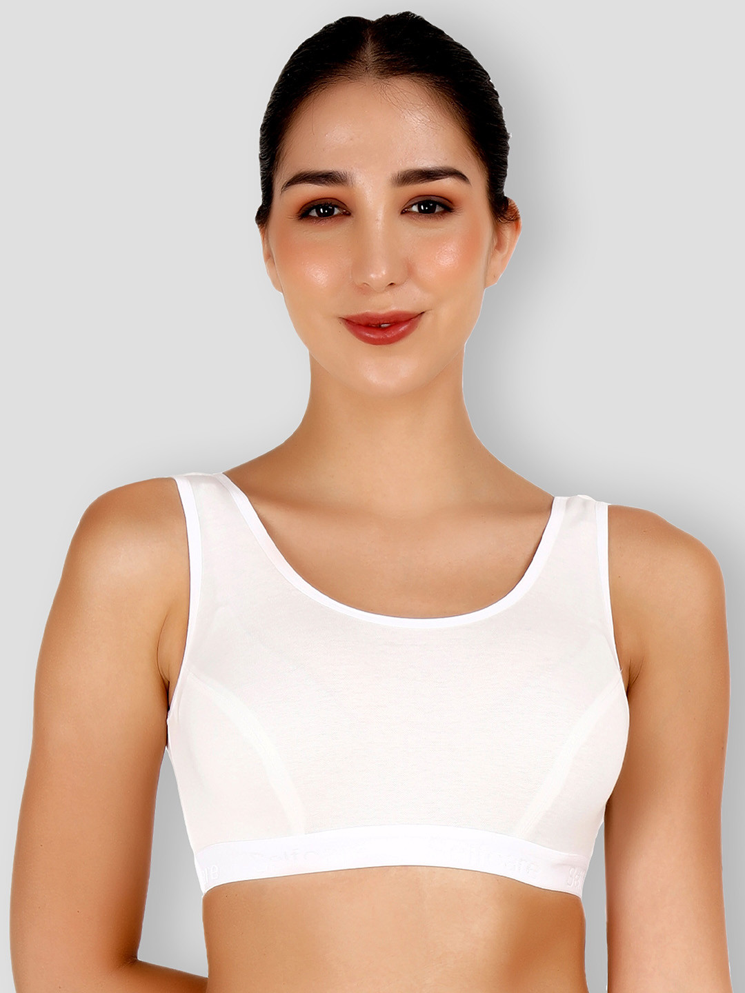 SELFCARE Striped Round Neck Sleeveless Thermal Top