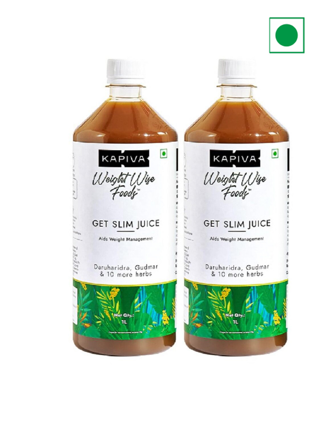 Kapiva Set Of 2 Get Slim Weight Management & Digestion Stimulation Juice - 1 L Each