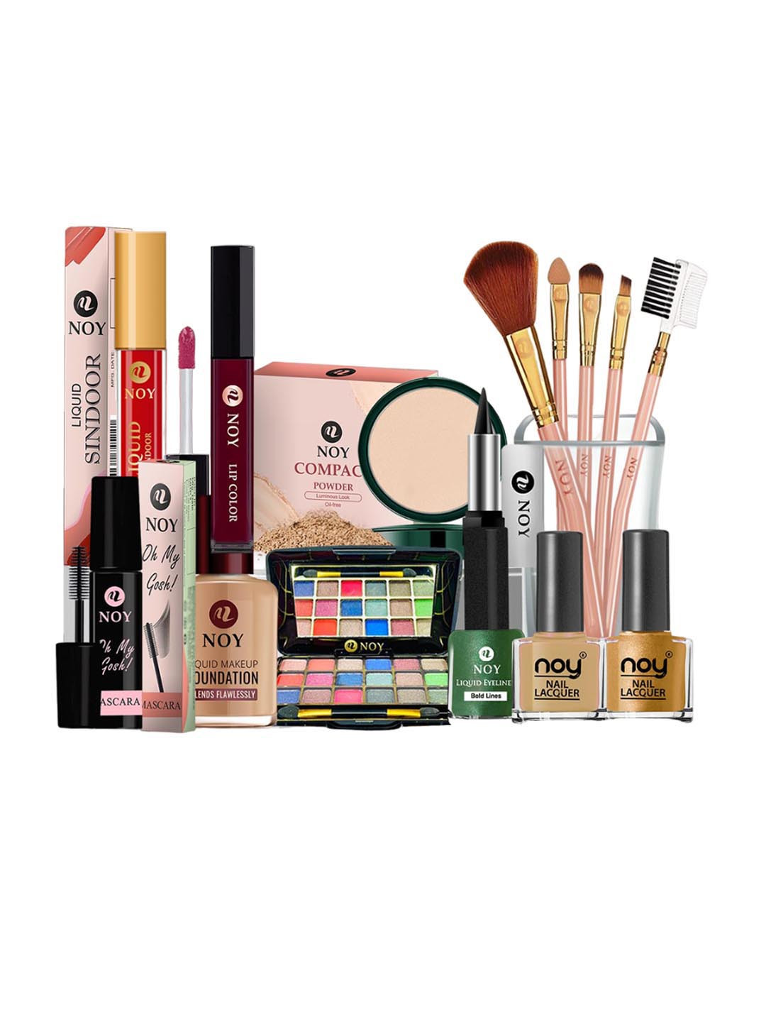 NOY Waterproof Makeup Combo - Daily Wear Cruelty Free - Combo No. 1216