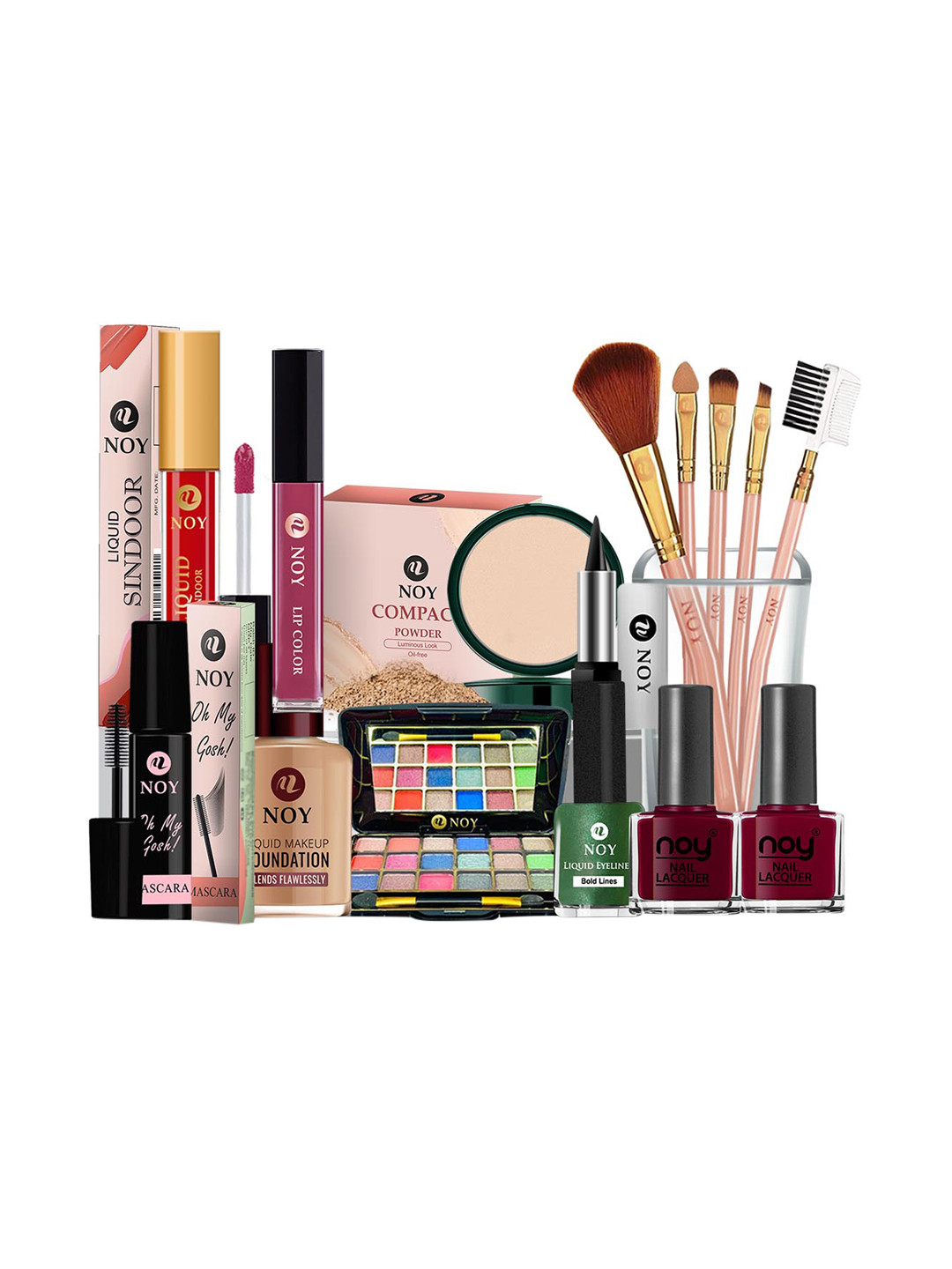 NOY Set Of 15 Luxurious Beauty Makeup Gift Combo - 1463