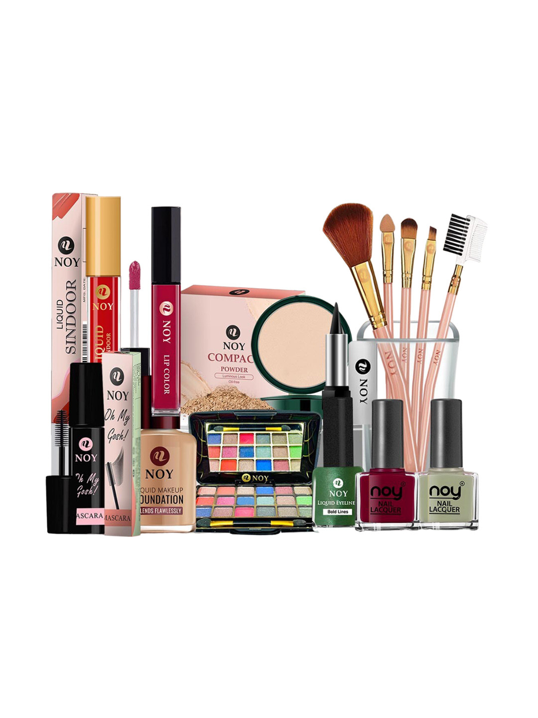 NOY Set Of 15 Luxurious Beauty Makeup Gift Combo - 1516
