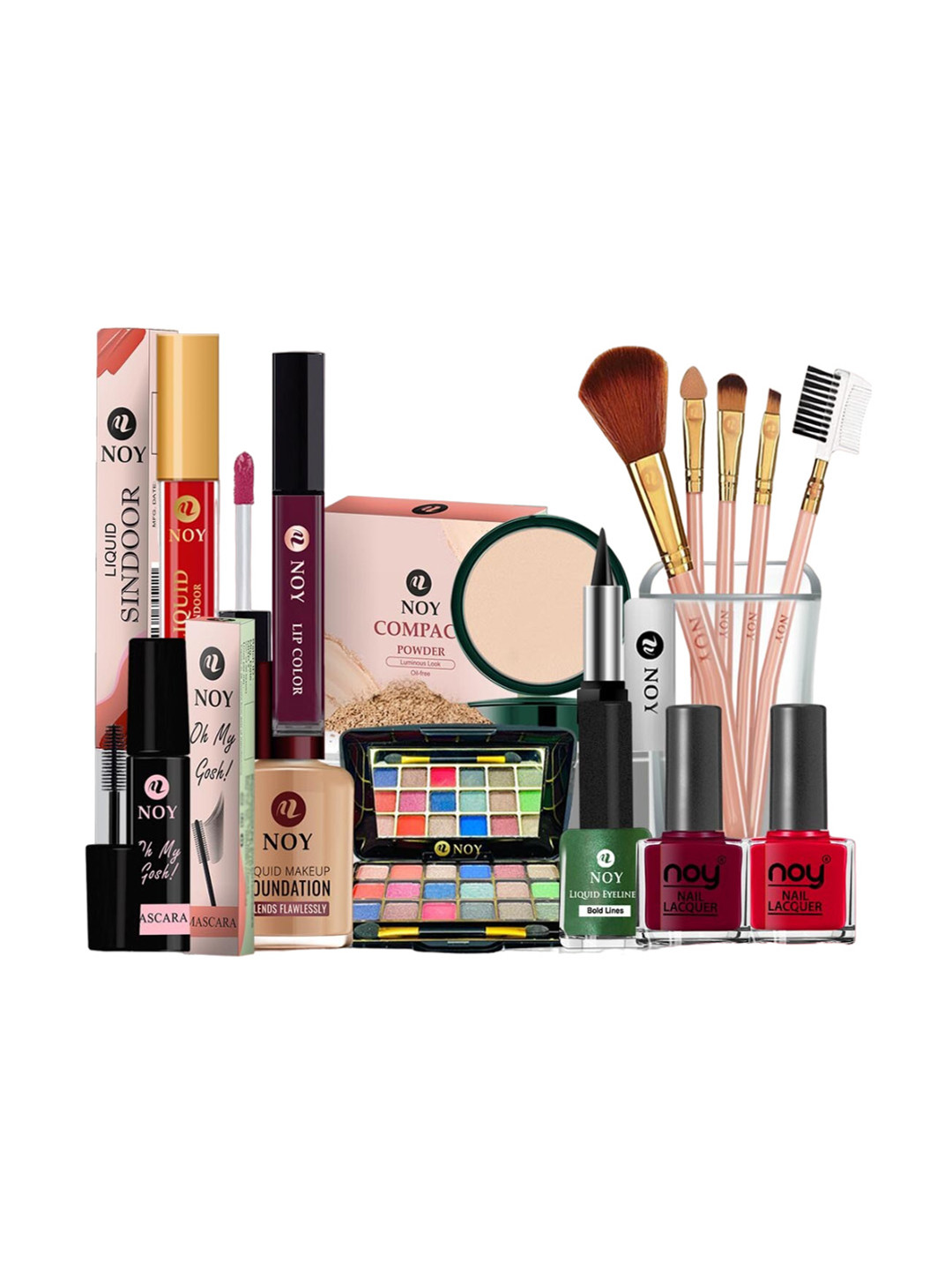 NOY Set Of 15 Luxurious Beauty Makeup Gift Combo - 1522