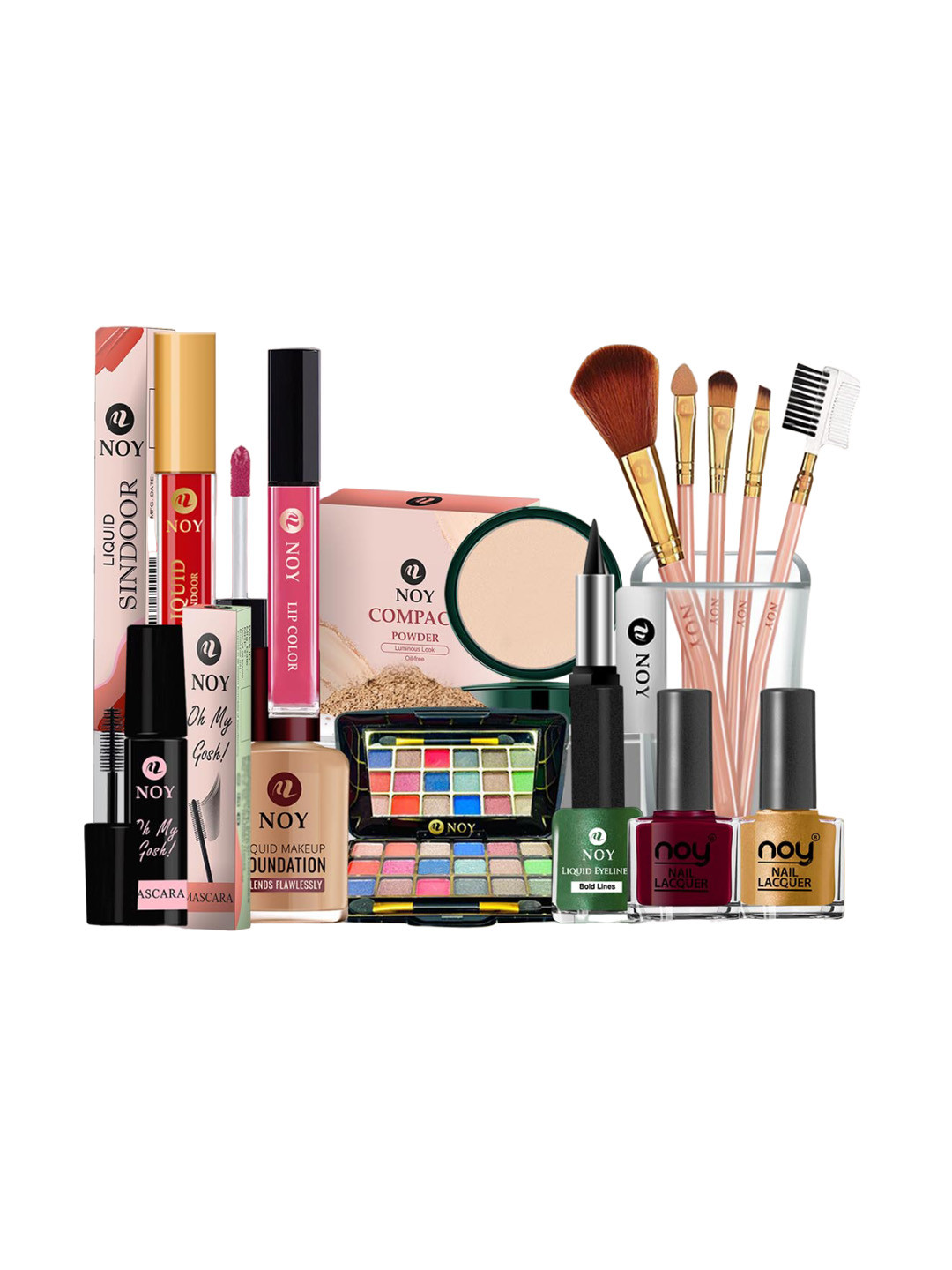NOY 15Pcs Luxurious Beauty Essentials - Combo No. 1483