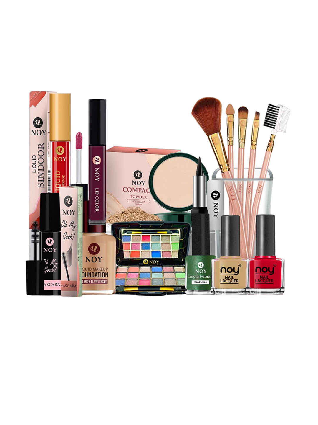 NOY 15Pcs Luxurious Beauty Essentials - Combo No. 1202
