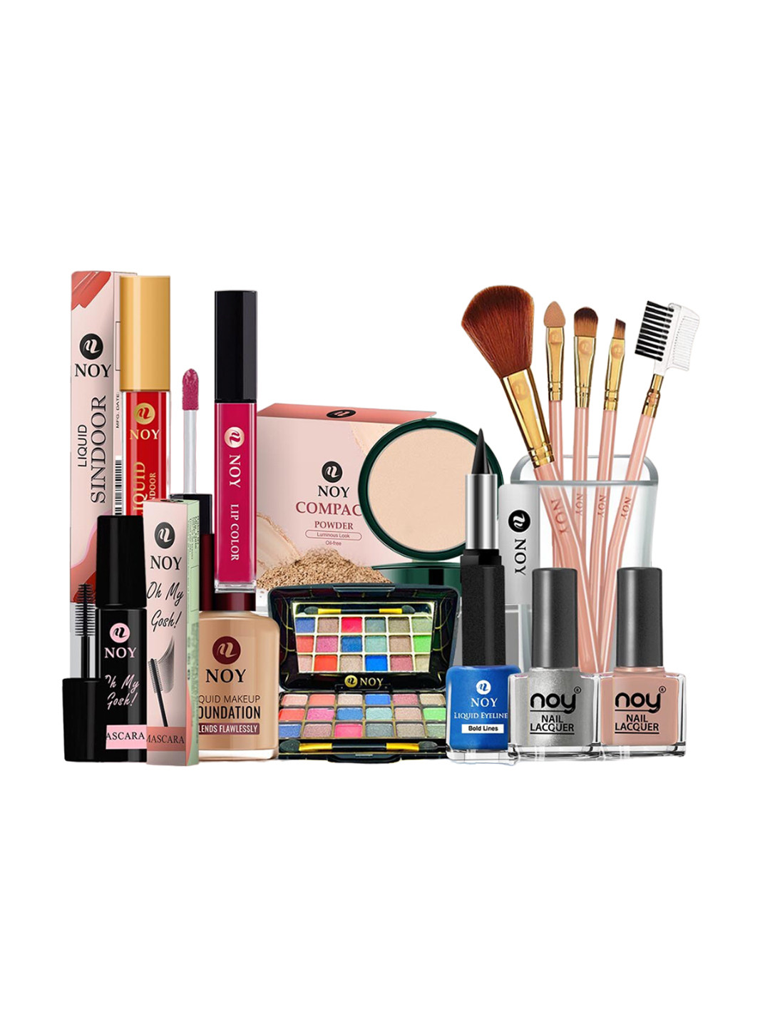 NOY Serenade15Pcs Makeup Combo-Melodic Beauty Achieved In Perfect Pairing- Combo No 1487