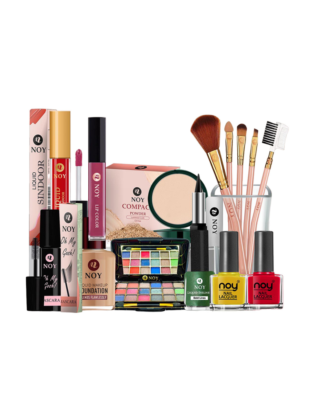 NOY 15-Pcs Makeup Combo - Captivating Match For Irresistible Beauty - Combo No 1423
