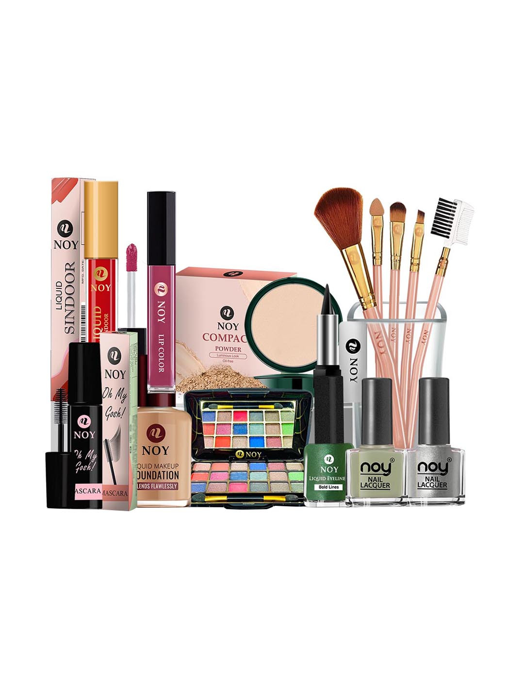 NOY Harmonia 15Pcs Makeup Combo-Balanced Beauty Achieved In Perfect Blend- Combo No 1583