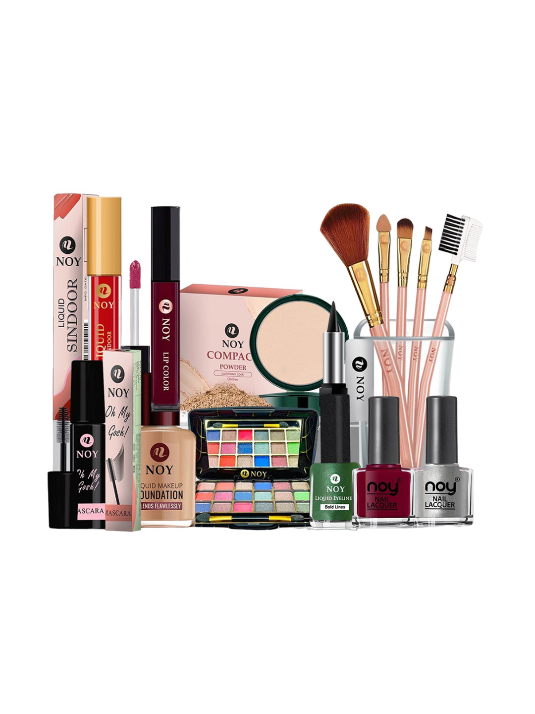 NOY Set Of 15 Radiant Waterproof Makeup Combo - No.1544