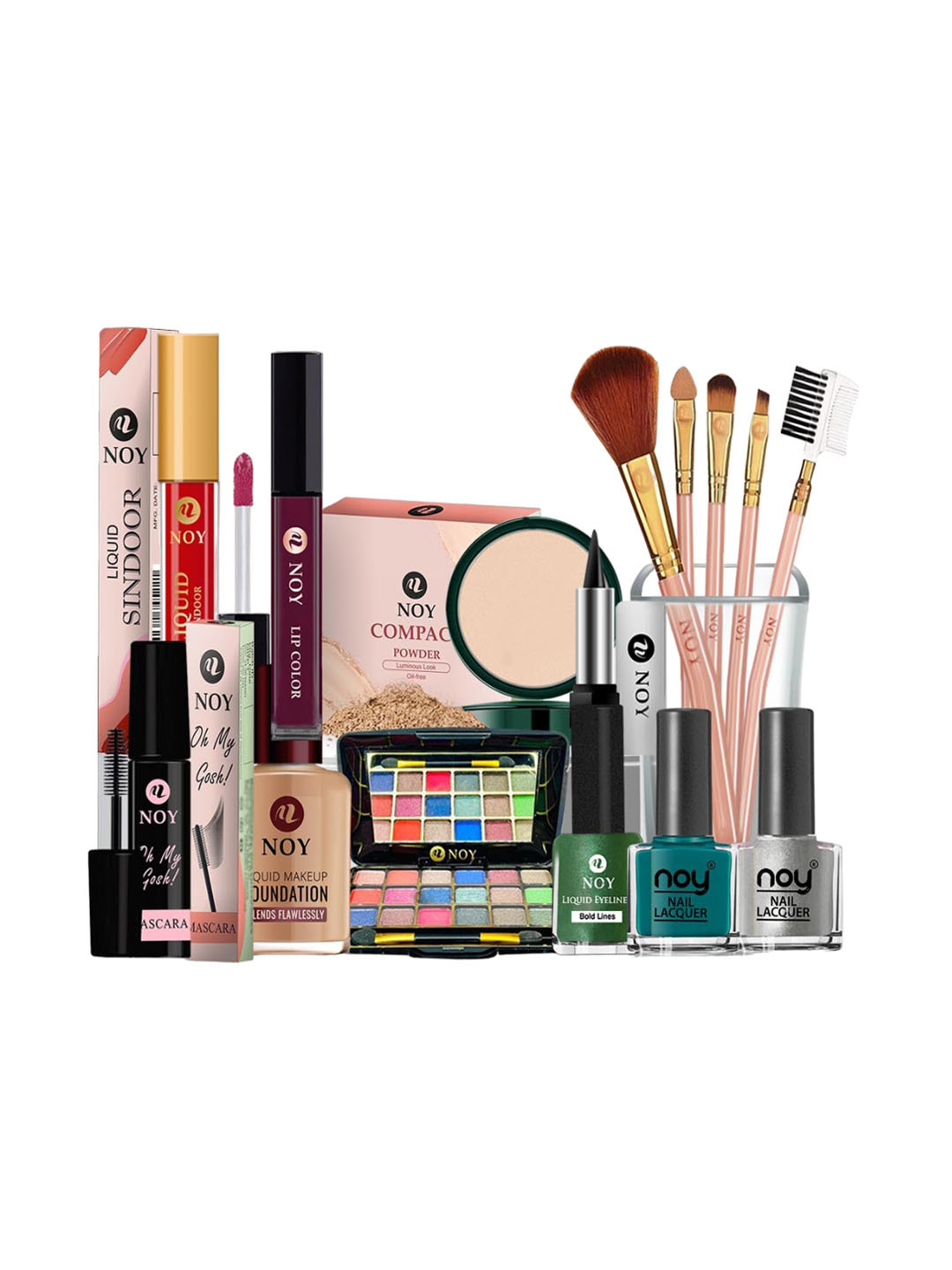 NOY Enchant 15Pcs Makeup Combo- The Ultimate Beauty Power Duo - Combo No 1370